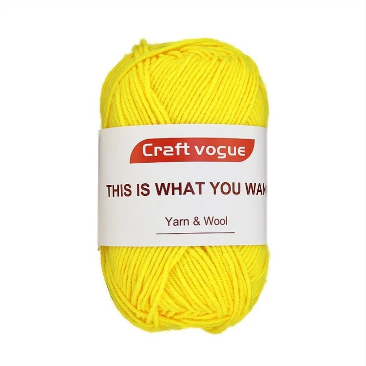 multi colored acrylic yarn